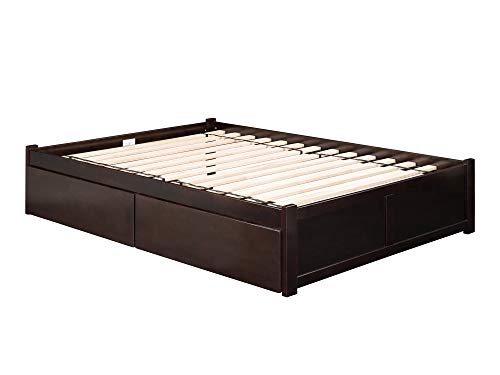 AFI Concord Platform Bed with Footboard & Storage Drawers