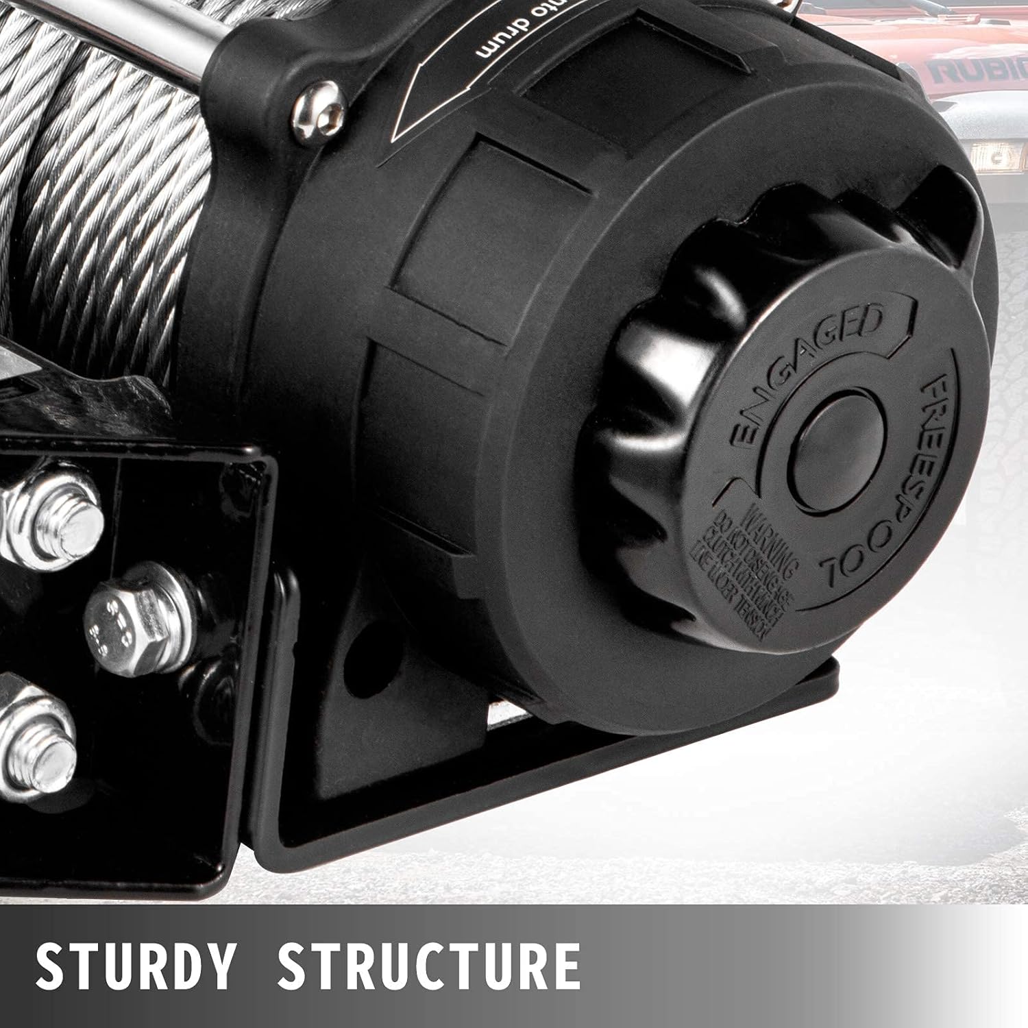 VEVOR Truck Winch 5000lbs Electric Winch Cable Steel 12V Power Winch Jeep Winch with Wireless Remote Control and Powerful Motor for UTV ATV & Jeep