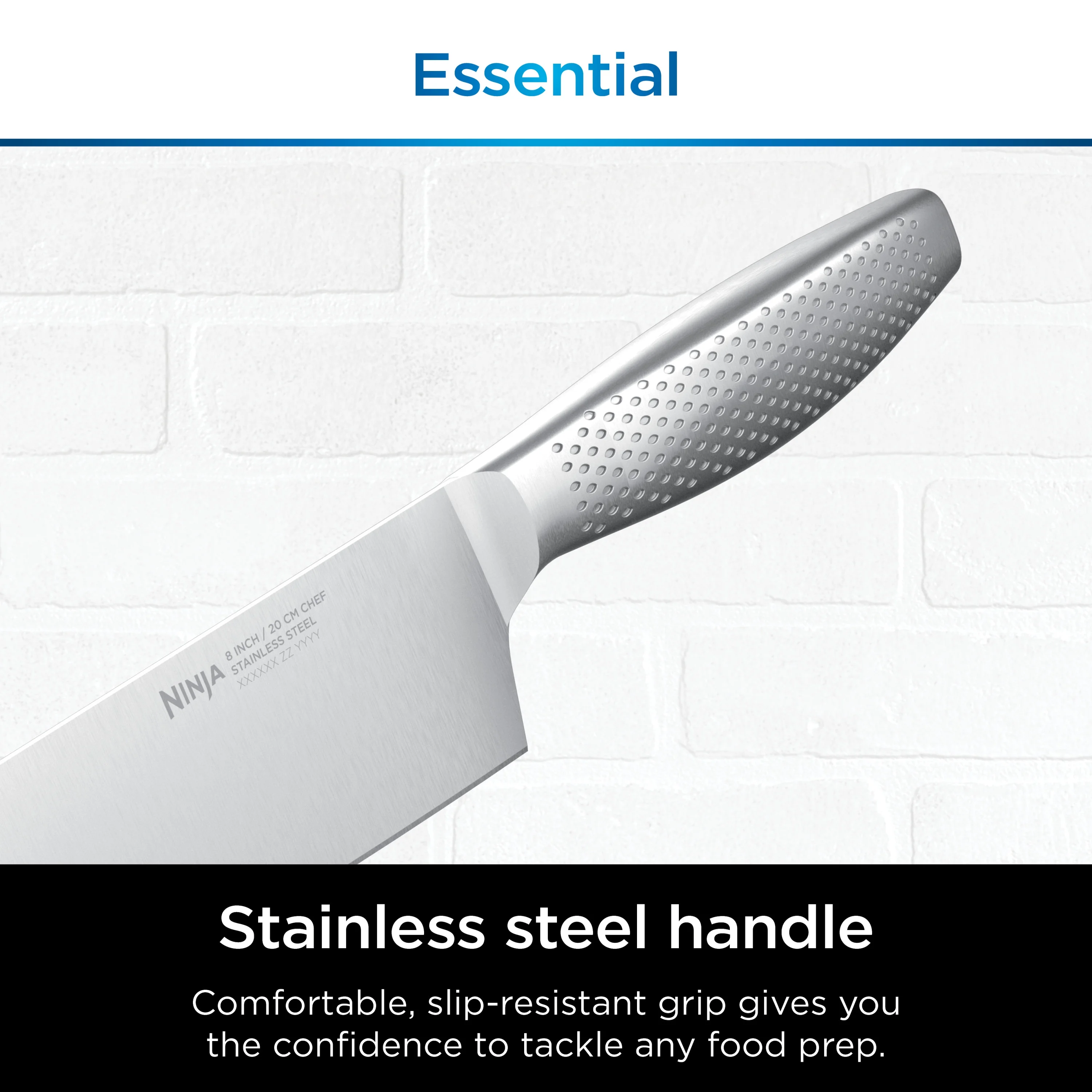 Ninja NeverDull Essential 12-Piece Stainless Steel Knife System with Built-in Sharpener, K22012