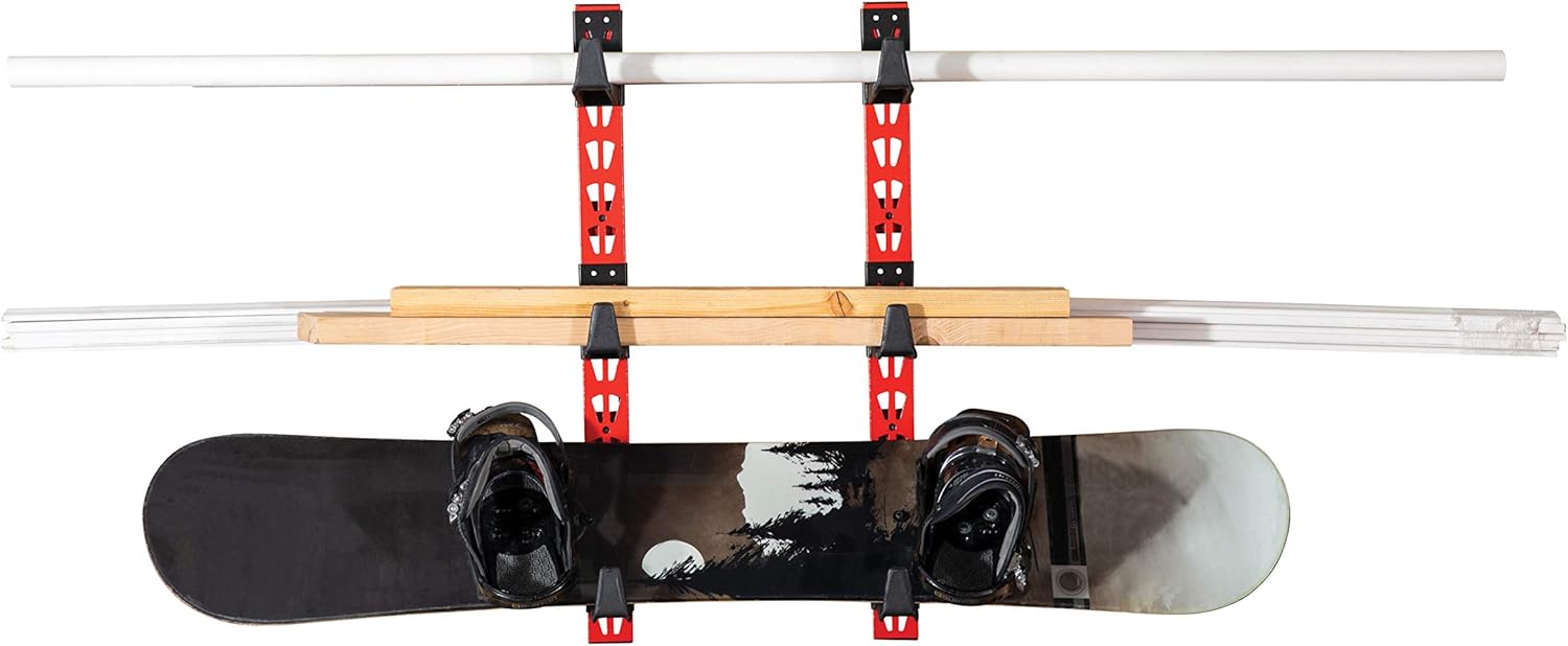 CRAFTSMAN 6-Arm, 10-Inch Deep Cantilever Rack Workshop Storage System for Lumber or Pipe, Arms Feature Anti-Marring Rubberized Coating and Roll Stops