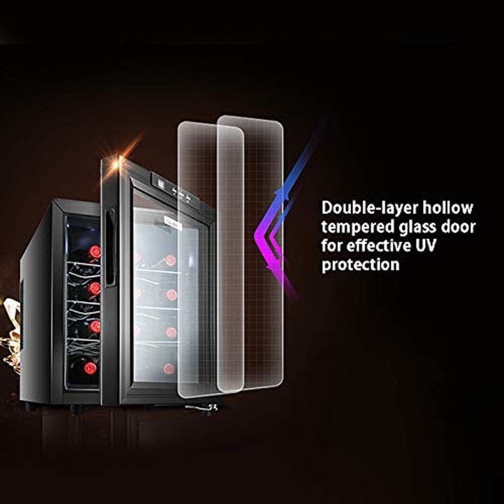 18 Bottle Smart Wine Storage Cabinet, Electronic Constant Temperature Freestanding Wine Cellar, Digital Temperature Control, Silent Operation