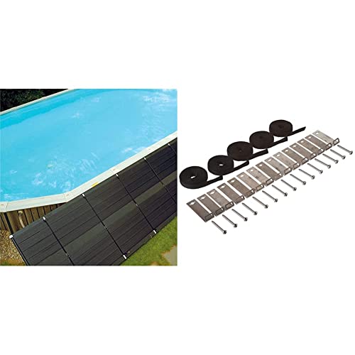 SunHeater Pool Heating System Two 2’ x 20’ Panels – Solar Heater for Inground and Aboveground Made of Durable Polypropylene, Raises Temperature