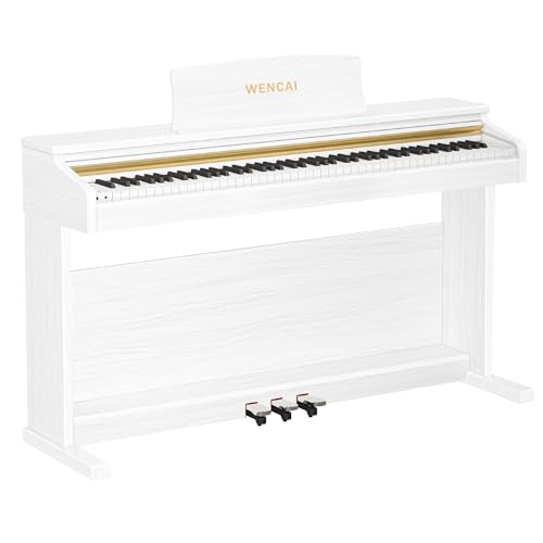 88 Keys Digital Piano Hammer Action Weighted Keyboard Piano, Full Size Upright Electric Piano, Wooden Electronic Piano for Beginner Professional