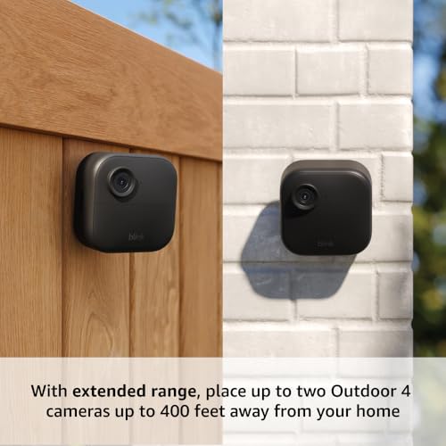 Blink Outdoor 4 XR (newest model) – two-year battery wireless camera with 4x security coverage