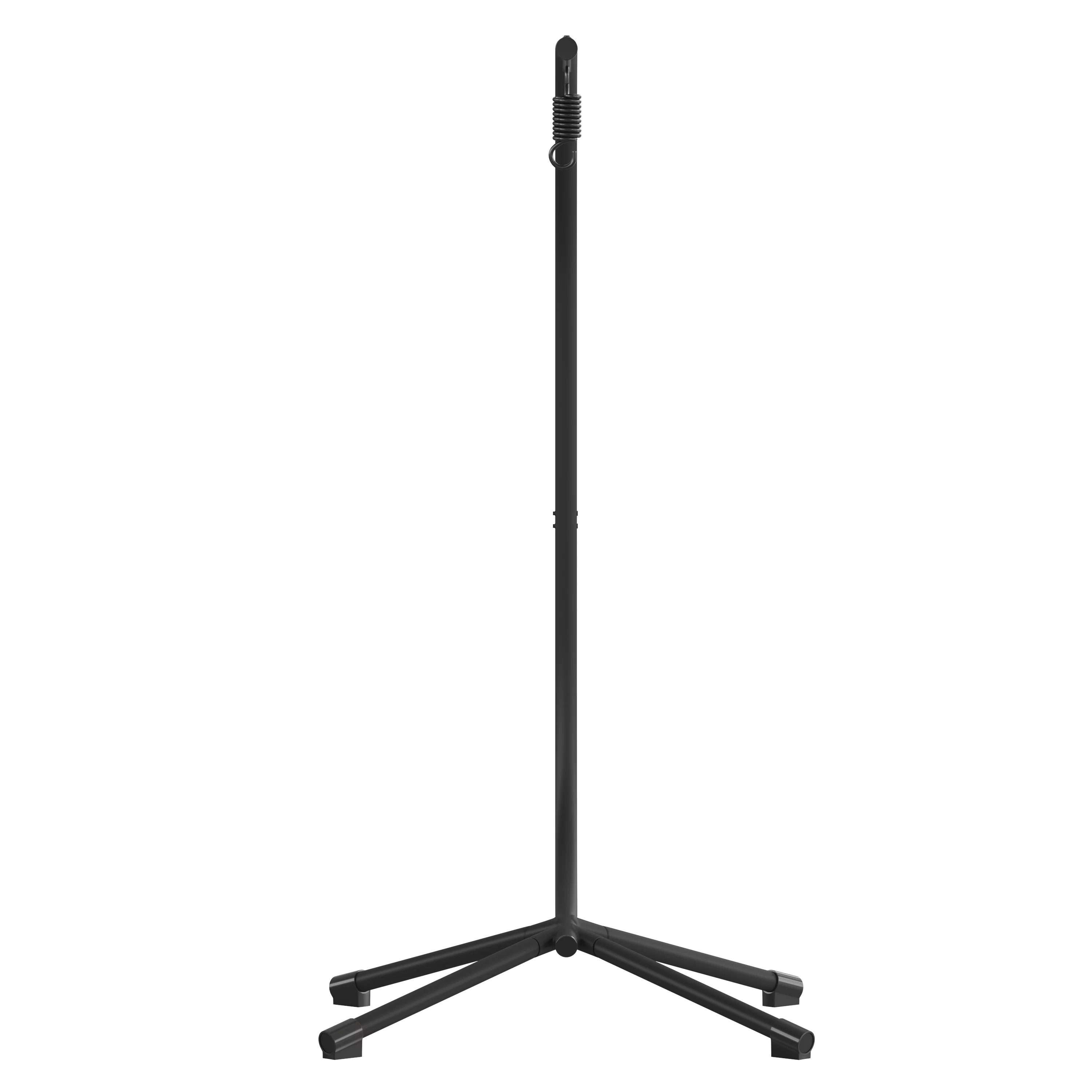 Flash Furniture Harvo Heavy Duty Commercial Grade All-Weather Hanging Hammock Chair C-Stand with Steel Offset Base and Hardware, 360 Degree Rotation