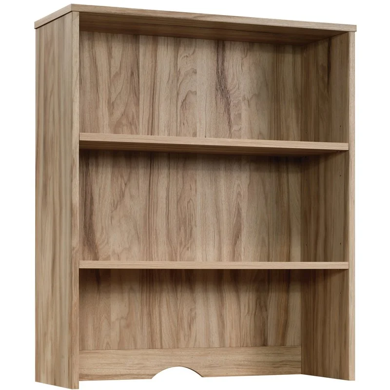 Pemberly Row Contemporary Engineered Wood Library Hutch in Kiln Acacia - Curated Treasures Market