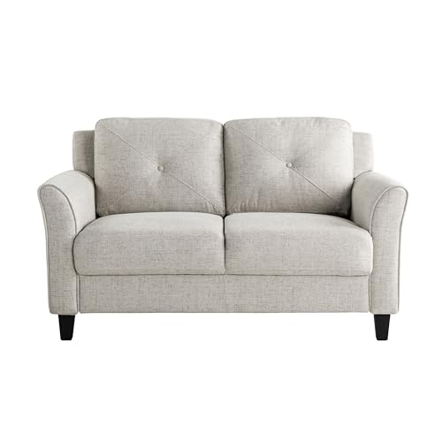 Lifestyle Solutions Harrington Loveseat, Black