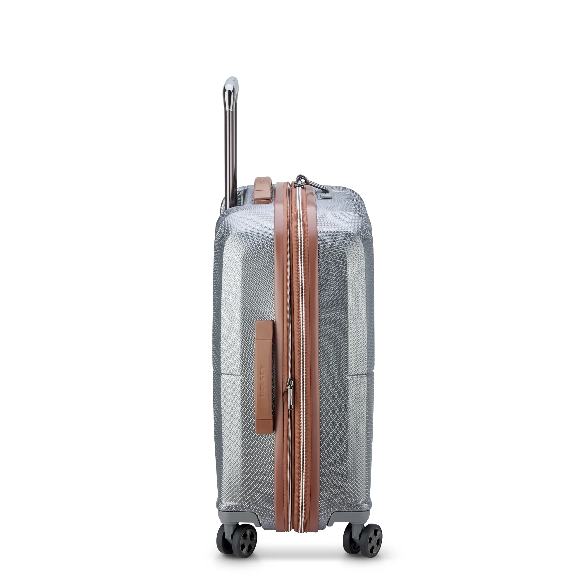 DELSEY PARIS St Tropez 21" Hardside Spinner Carry-On Luggage, Platinum - Curated Treasures Market