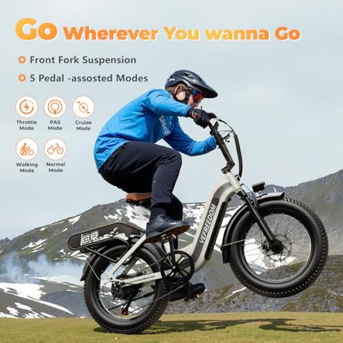 EUY Electric Bike for Adults with Peak 1500W Motor, 48V 20Ah Removable Battery Fast Ebike,Max 70Miles & 30MPH