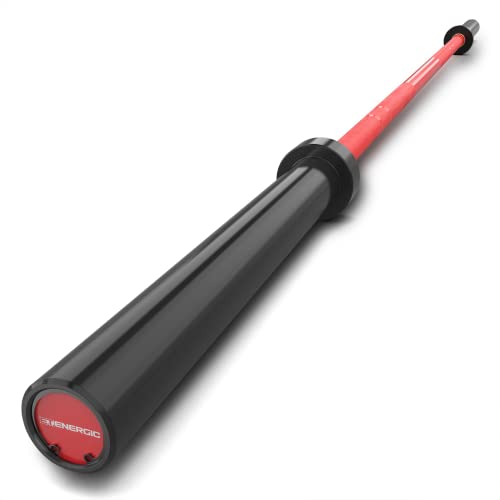 7ft Olympic Barbell 40LB Bar Load 700lbs Capacity Available Men's Barbell with Hard Chrome Sleeves for 2" Olympic Plates