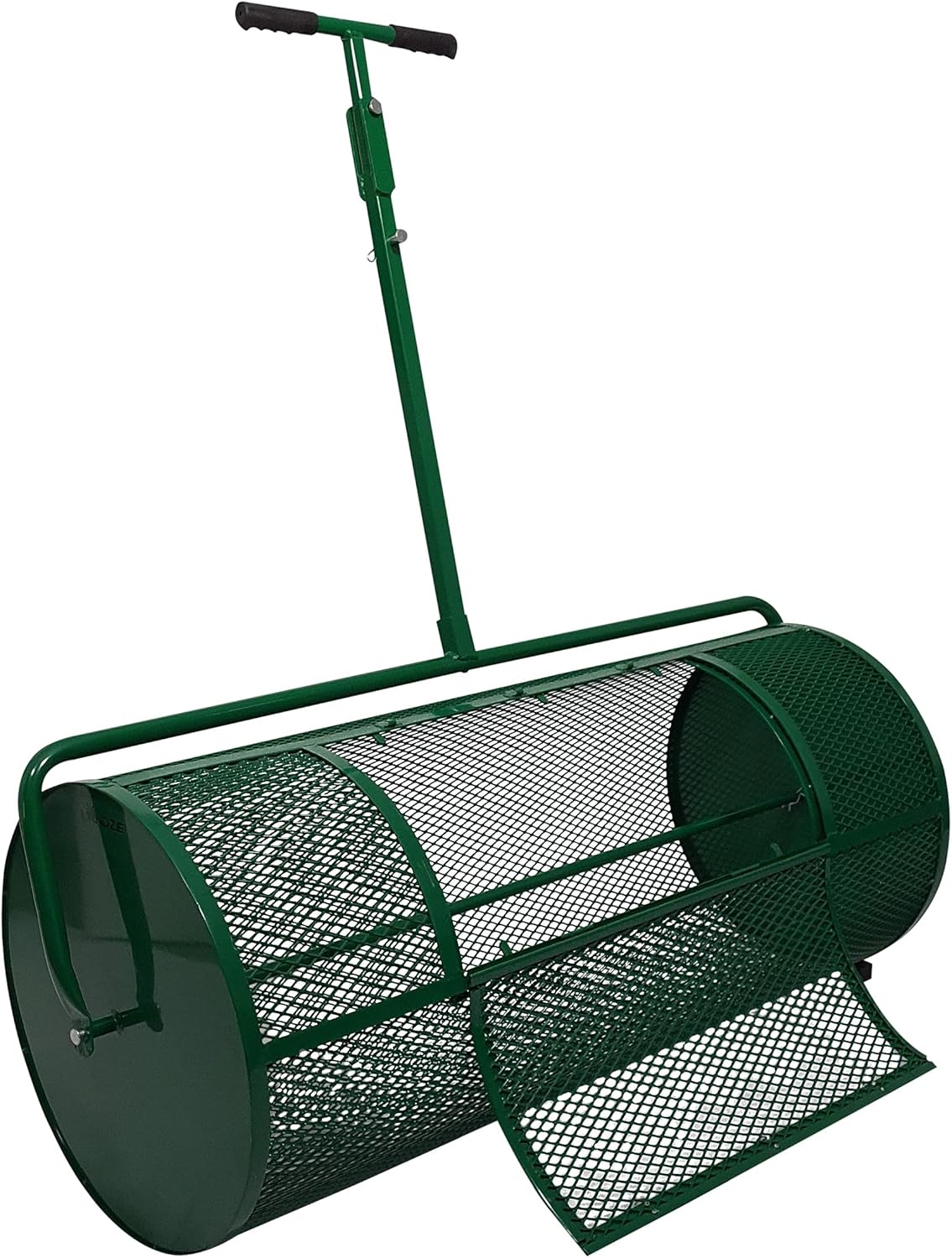 Landzie Lawn & Garden Spreaders - 44 Inch Heavy Duty Metal Mesh Basket Push/Tow Spreader - Compost, Peat Moss, Top Soil, Mulch