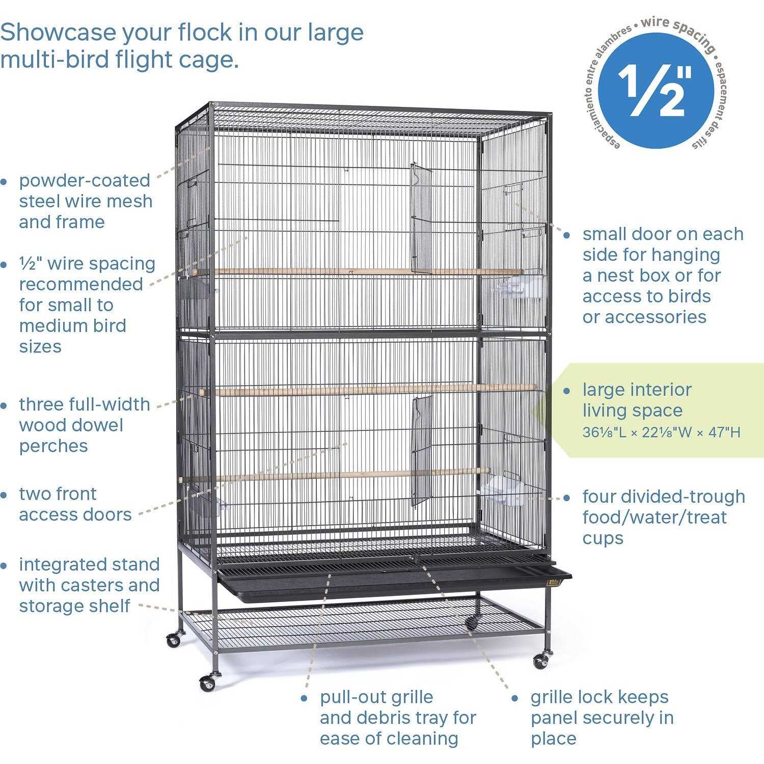 Prevue Pet Products Stand Flight Bird Cage - Pet Supplies online store