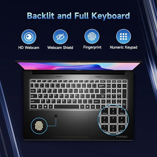NIMO 17.3" IPS FHD-Gaming-Laptop, 8 Cores AMD Ryzen 7 6800H 16GB DDR5 RAM 1TB SSD (Beat Intel i7-12700H