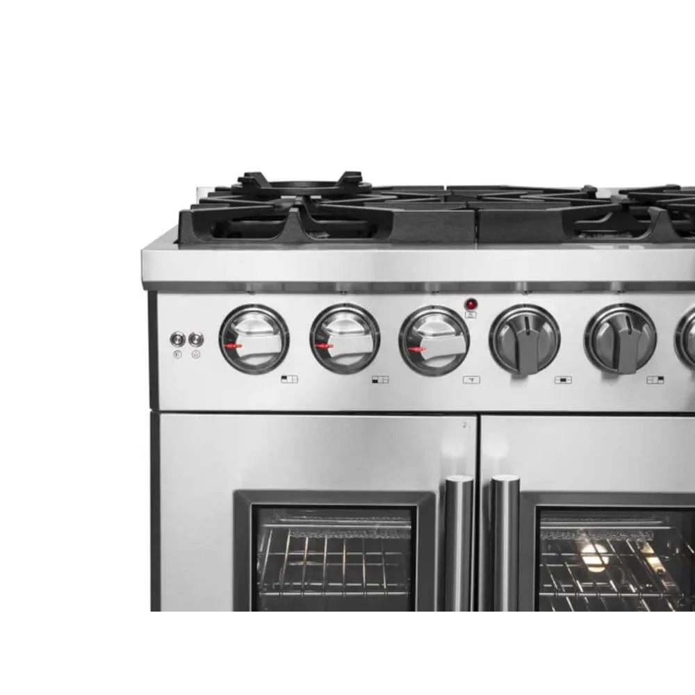 Forno FFSGS643930 4.32 Cu. Ft. Stainless Steel Freestanding French Door Gas Range