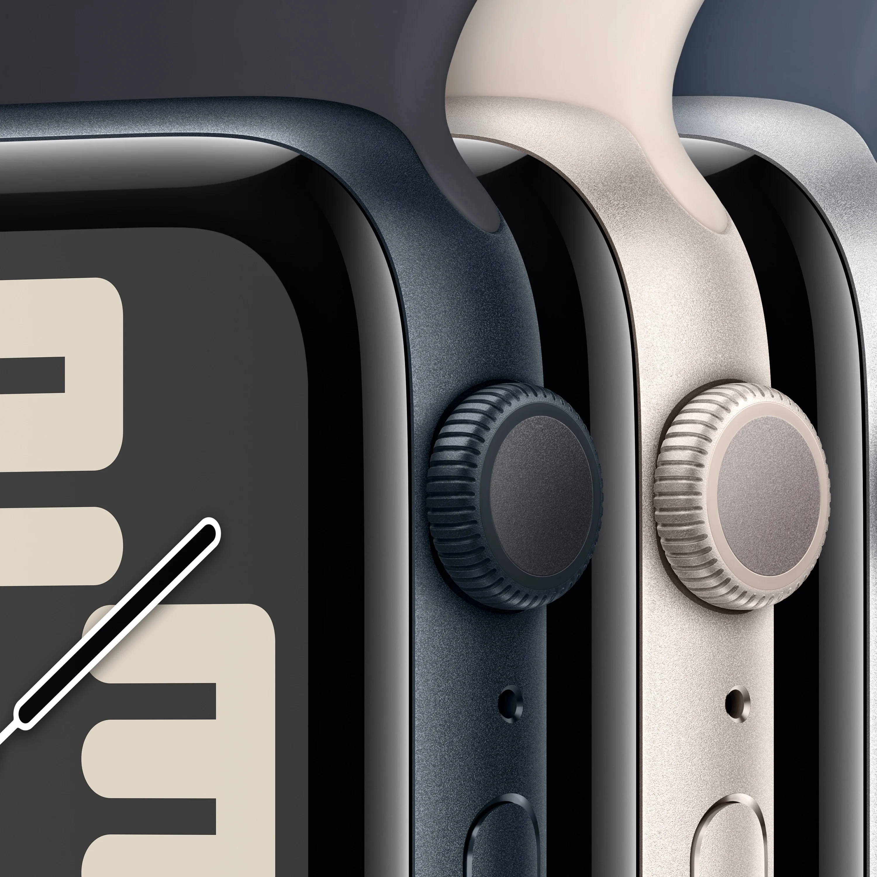 Apple Watch SE (2nd Gen) GPS 40mm Silver Aluminum Case with Storm Blue Sport Band - S/M. Fitness & Sleep Tracker, Crash Detection, Heart Rate Monitor