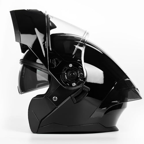 Modular Motorcycle Helmet with Flip-Up Design, DOT Approve with Extra Clear Visor, Full Face Motorcycle Helmets