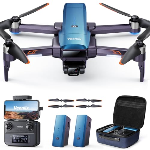 V11Air Drone with 6K Camera for Adults, 3-Axis Gimbal Drones with 4K/30fps Video, 10000ft FPV Transmission Professional Drone
