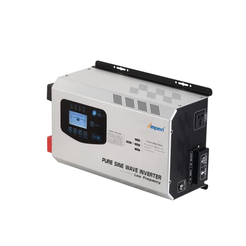 Off Grid Inverter Charger 5000W Peak 15000W DC 48V to 120V/240V AC Split Phase Output, with Battery AC Charger
