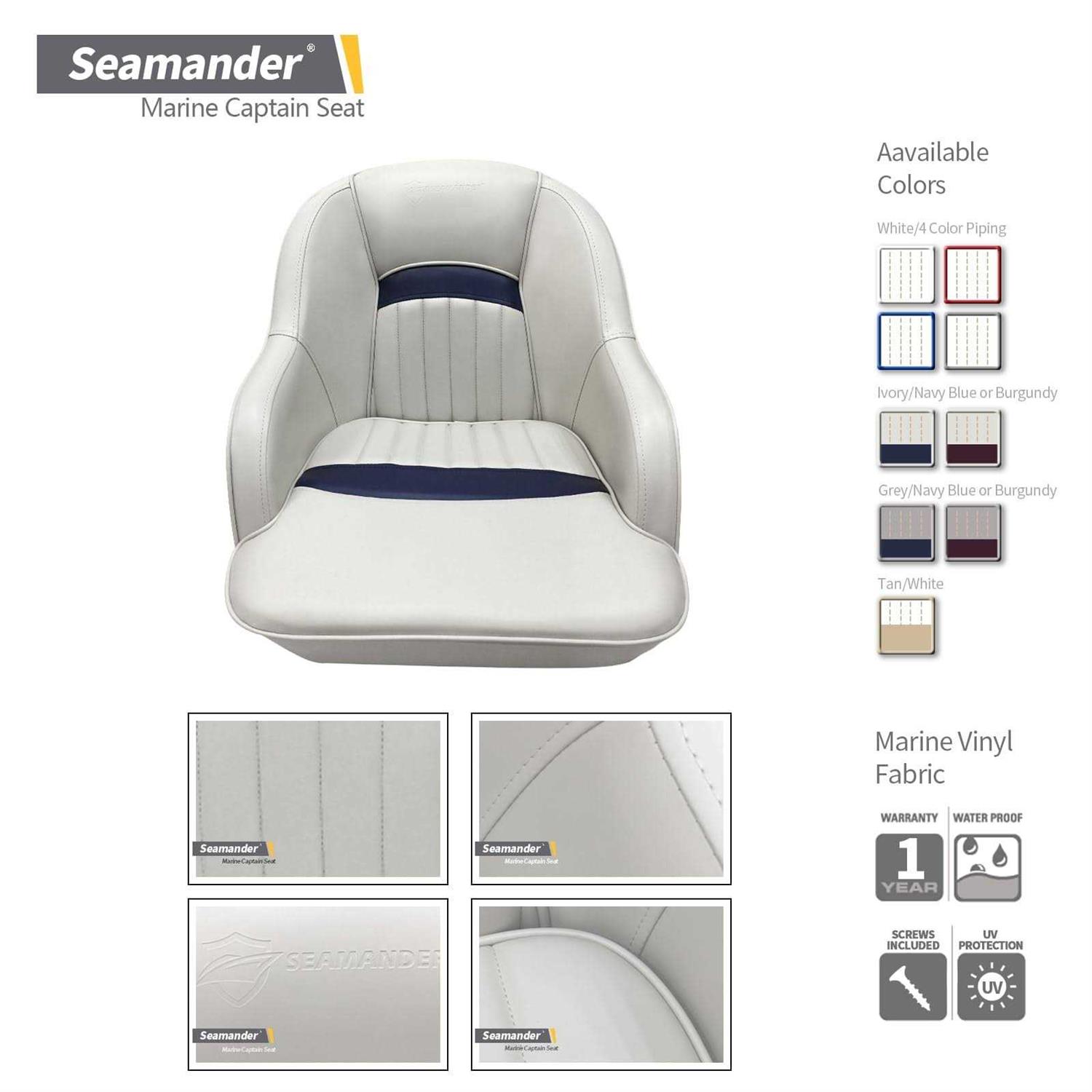 Seamander Captains Chair Pontoon Boat seat -S1040 series - Sports Supplies Online Store