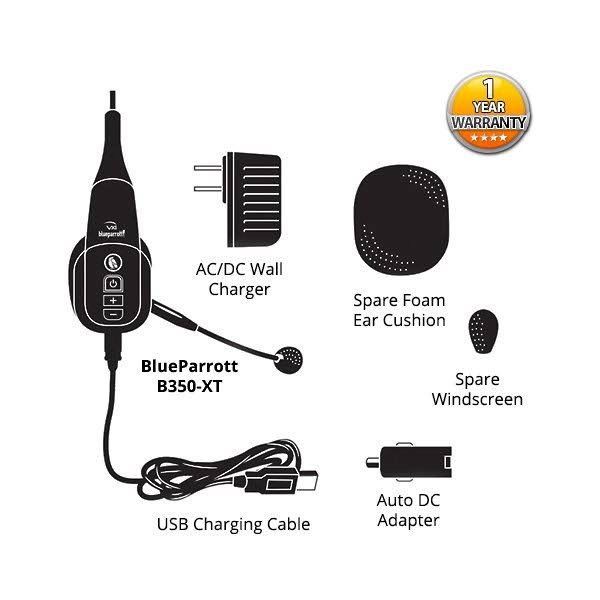 Vxi BlueParrott B350-XT Wireless Noise-Canceling Headset- 203475
