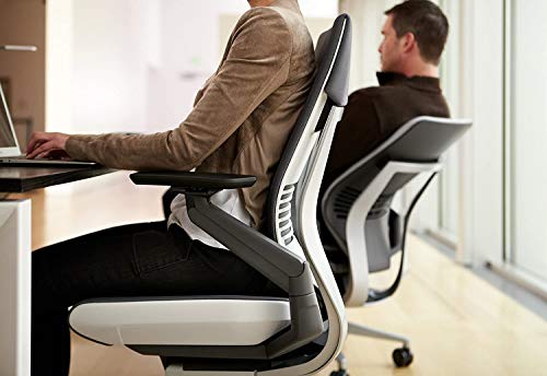 Steelcase Gesture Office Chair - Ergonomic Work Chair with Wheels for Carpet - Comfortable - Intuitive-to-Adjust for Desk - 360-Degree Arms
