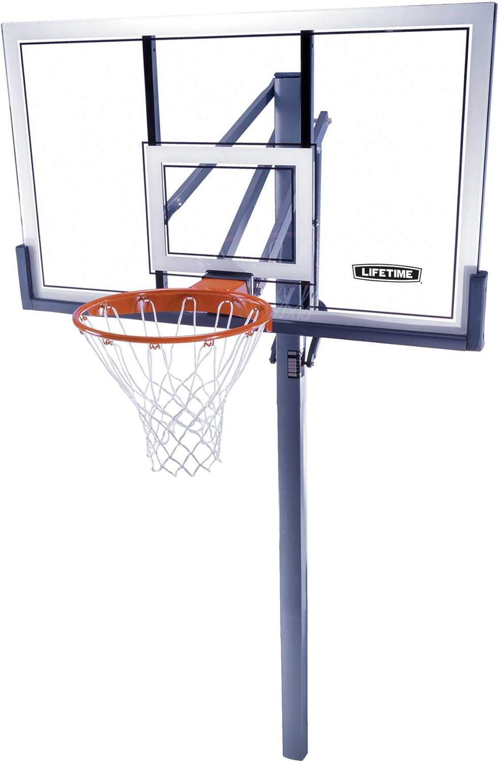 Lifetime 78888 In-Ground Power Lift Backboard Basketball System, 54-Inch