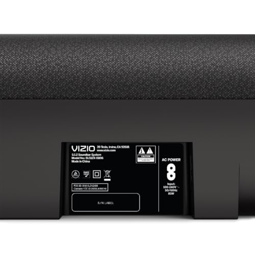 VIZIO 5.1.2 Elevate SE Soundbar, Wireless Subwoofer, Surround Sound w/Dolby Atmos & DTS:X, Bluetooth Speaker, QuickFit™ Compatible – SL512X-08 (New