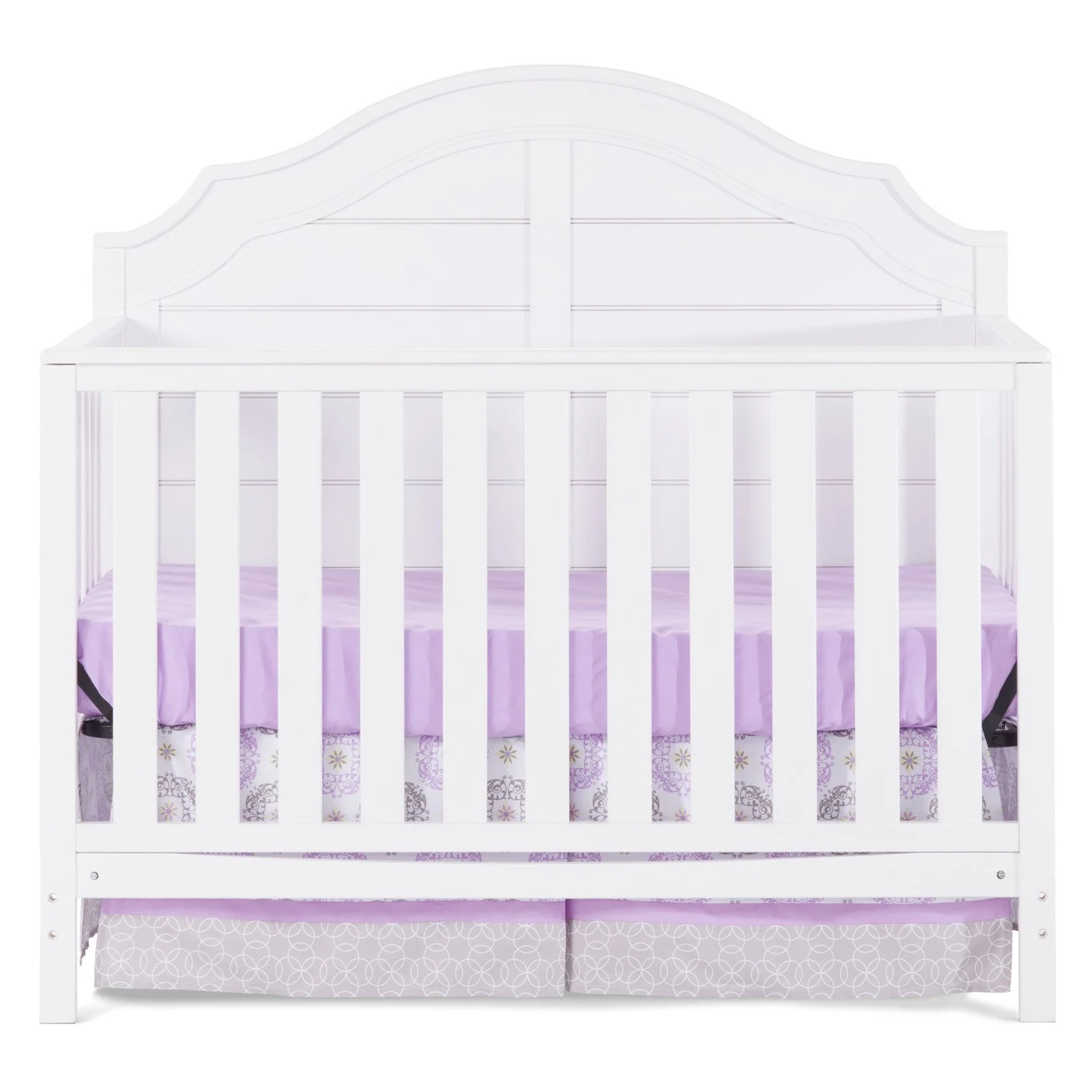 Child Craft Penelope 4-in-1 Convertible Baby Crib, Matte White