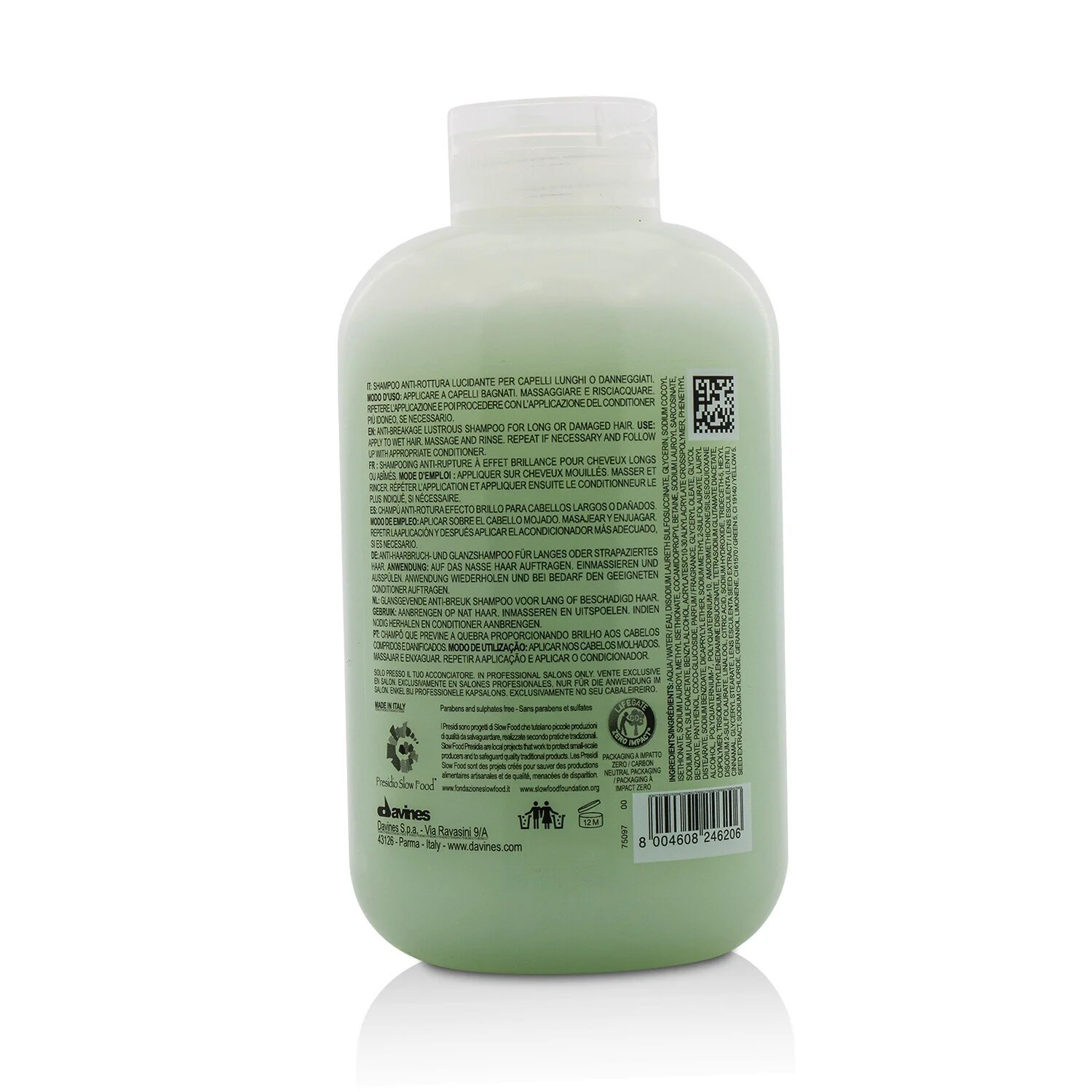 Davines Melu Shampoo Mellow Anti-Breakage Lustrous Shampoo (For Long or Damaged Hair)  1000ml/33.8oz