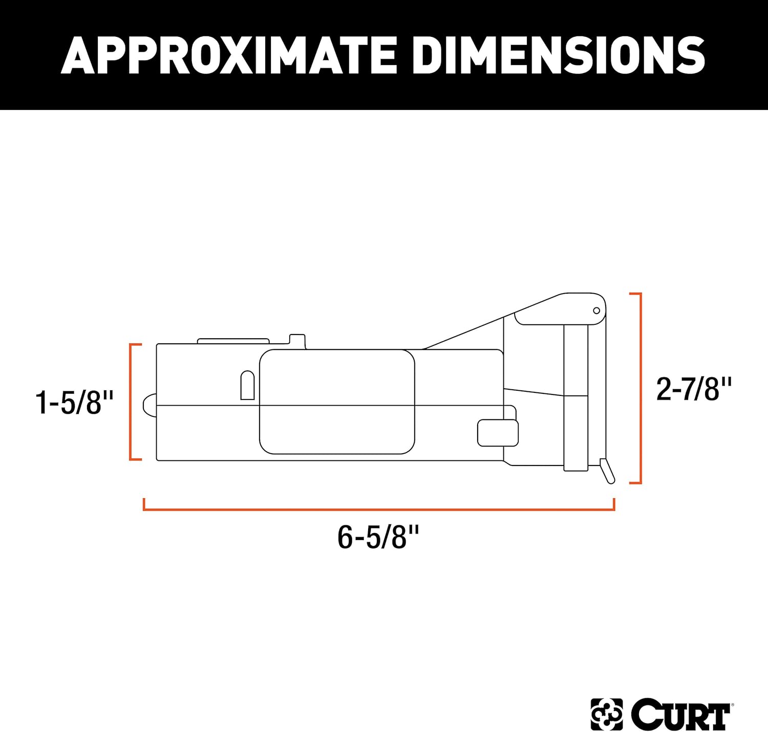 CURT 51180 Echo Mobile Electric Trailer Brake Controller with Bluetooth-Enabled Smartphone Connection, Proportional, Black PLastic, 9 x 9 x 3 inches
