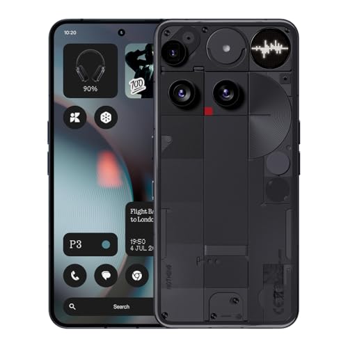 Nothing Phone (3) Cell Phone, 2025 New 5G Unlocked Phones 512GB, Android 15, Snapdragon 8s Gen4
