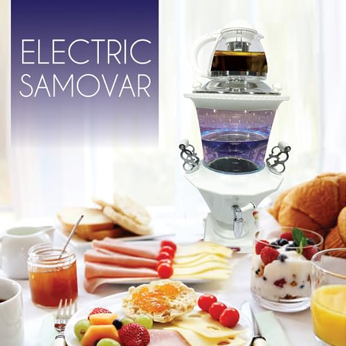 TtAk HOUSEWARE Electric Glass Samovar