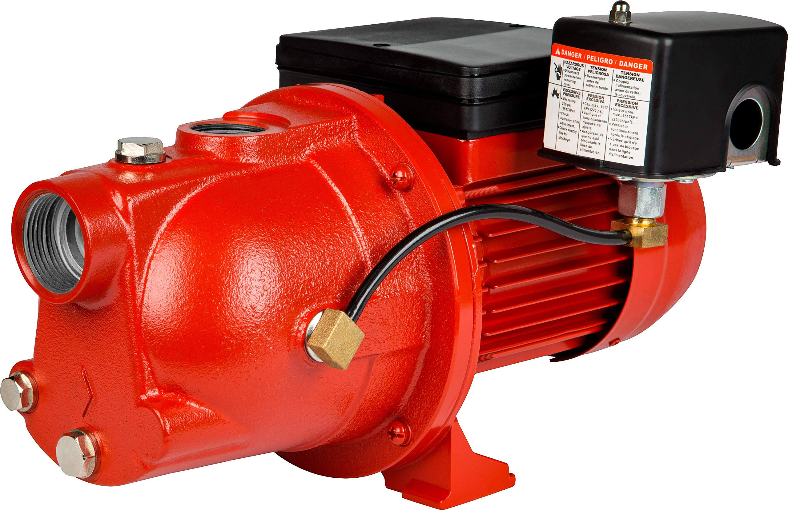 Red Lion 97080701 RL-SWJ75 3/4 HP Cast Iron Shallow Well Jet Pump