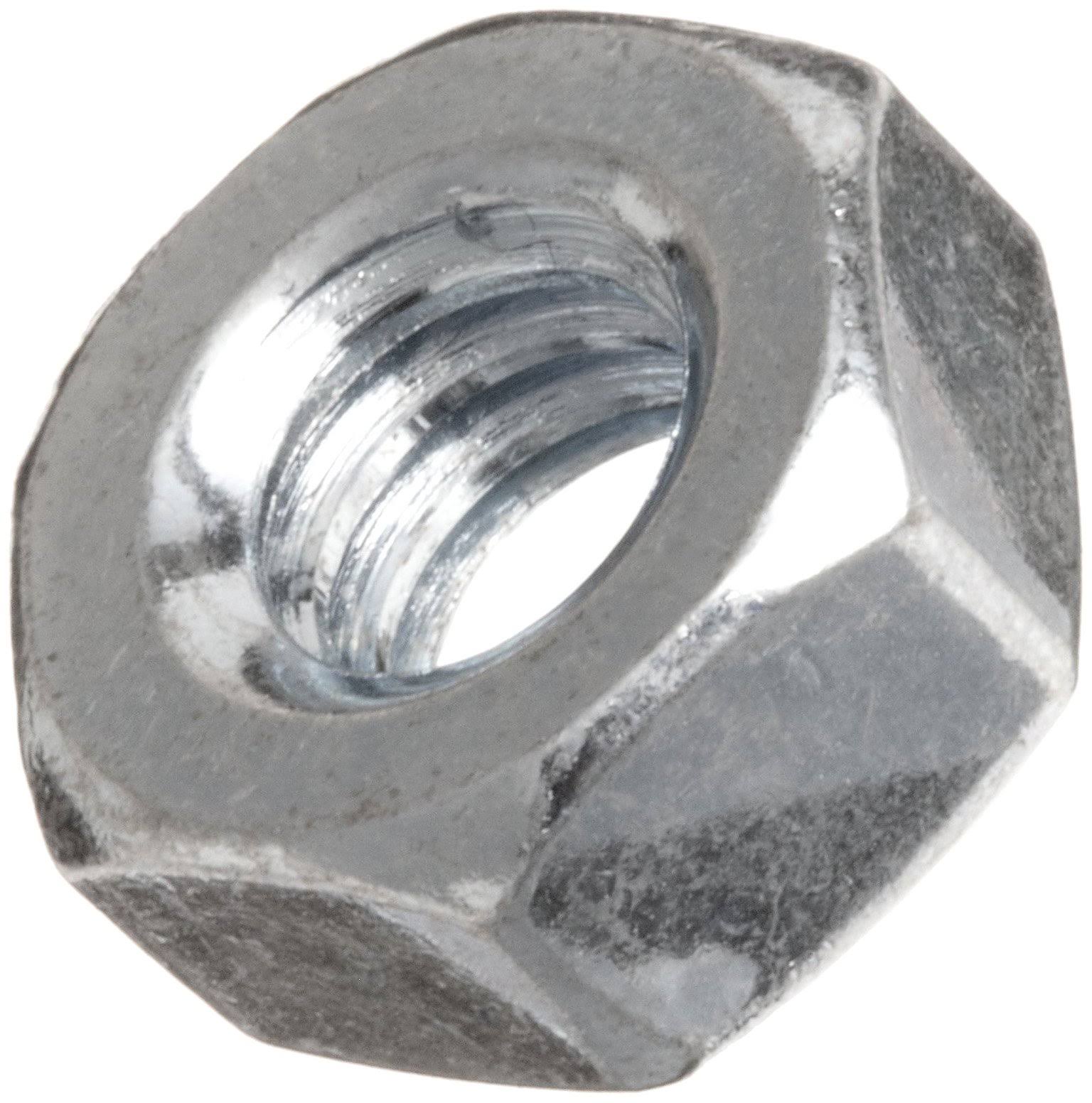 Finished Hex Nut - 3/8-16 - Low Carbon Steel - Zinc Cr+3 - UNC - Pkg of 100 - Brighton-Best 319075