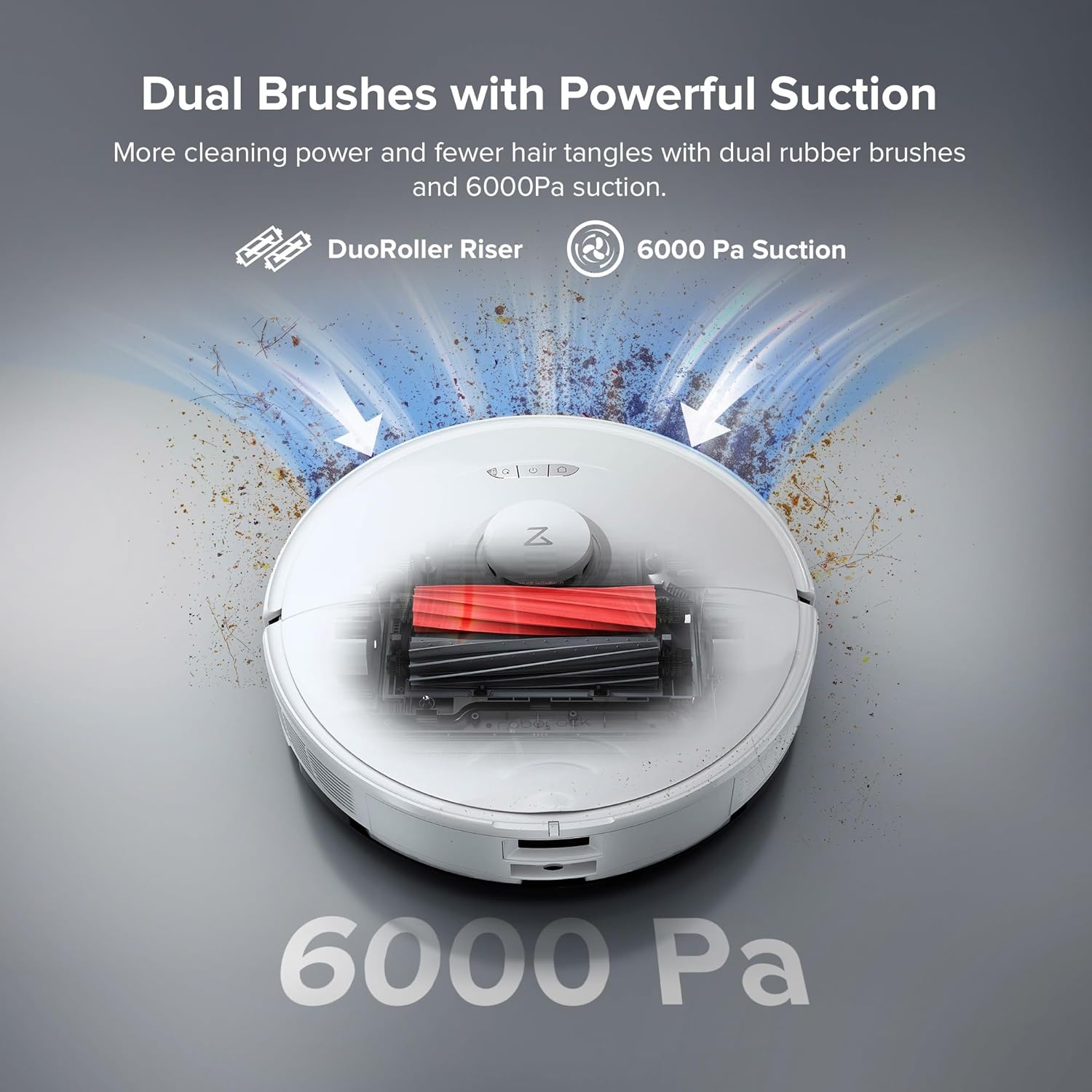 roborock S8 Pro Ultra Robot Vacuum and Mop, Auto-Drying, Self-Washing, Liftable Dual Brush & Sonic Mop, 6000Pa Suction, Self-Refilling, Self-Emptying