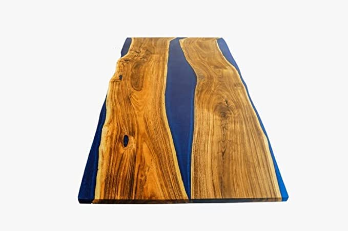 Customized Large Epoxy Table, Resin River Dining Table for 2, 4, 6, 8 Living Room Table Epoxy Coffee Table Top, Bar Counter (without Stand