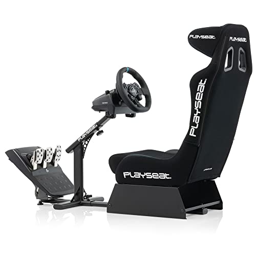 PLAYSEAT Evolution Pro Sim Racing Cockpit | Comfortable Racing Simulator Cockpit | Easily Adjustable | Compatible with all Steering Wheels & Pedals