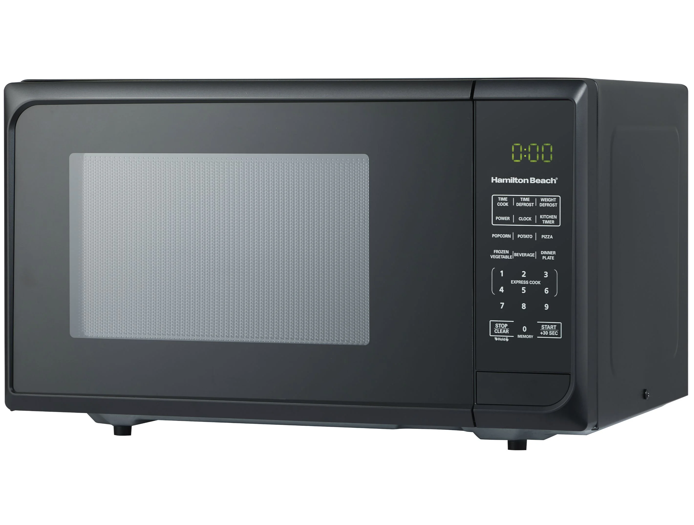 Hamilton Beach 0.9 Cu. ft. Matte Black Microwave Oven