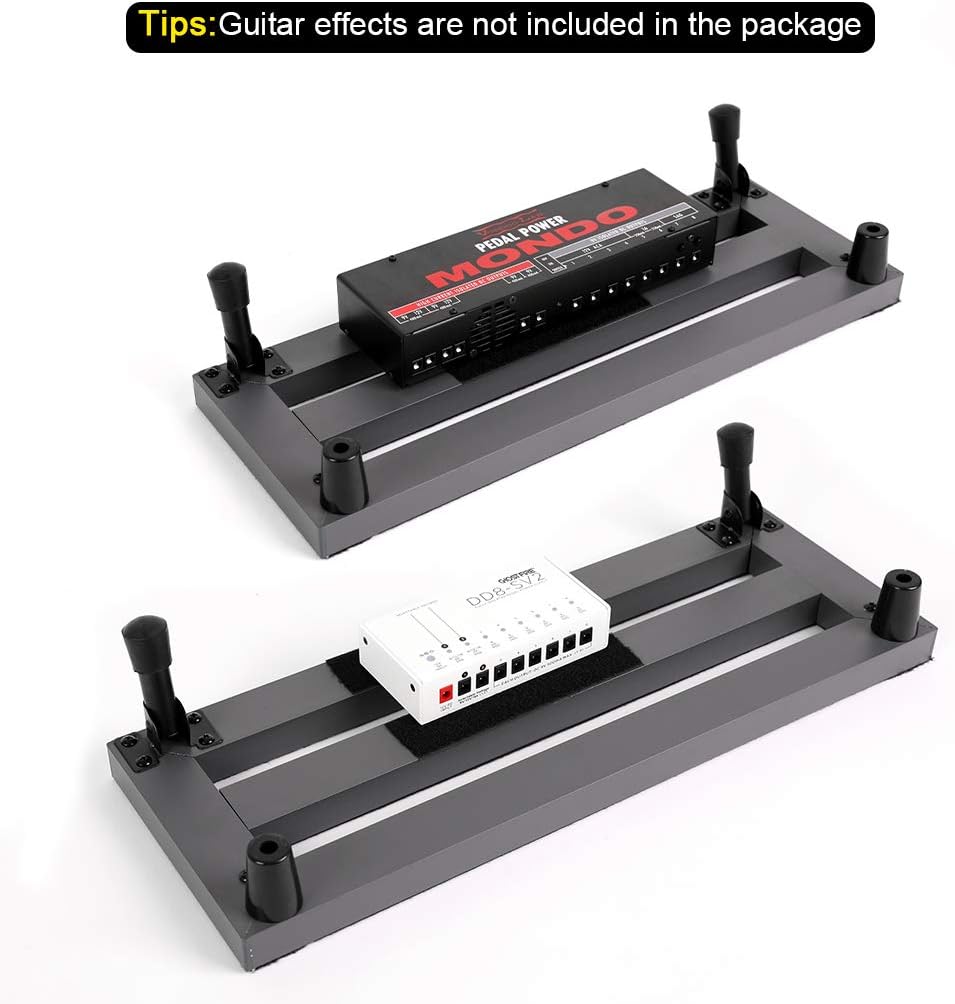 Ghost Fire Guitar Pedal Board Aluminum Alloy Super light Effect Pedalboard with Carry CASE (19.8''x11.5''SPL-04 PC)
