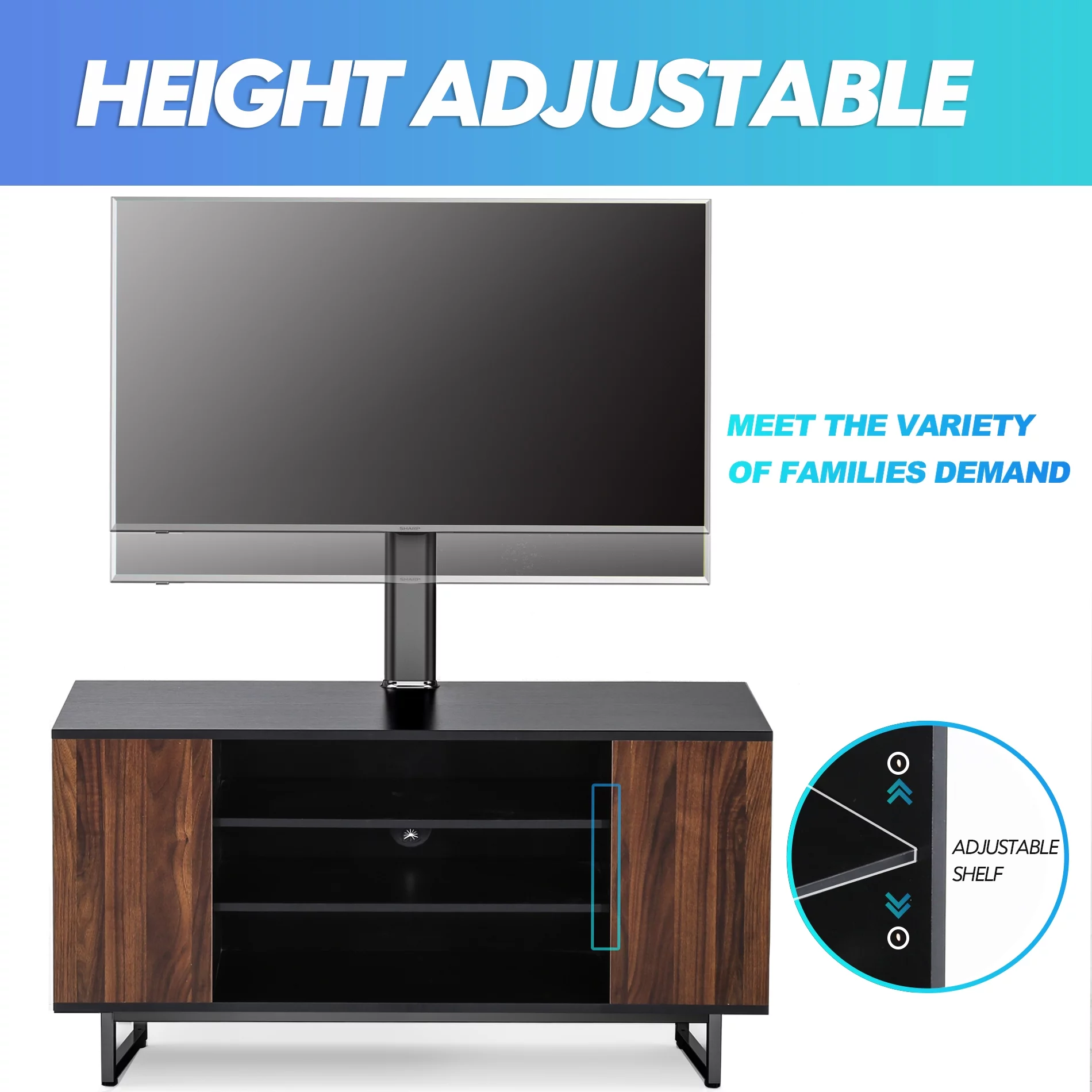 FITUEYES Universal TV Stand Base