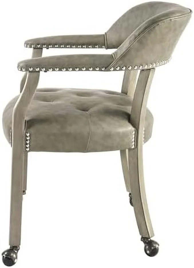 RUNFAYBIU Dining Chair with Casters  Kitchen Table Chair with Caster &amp