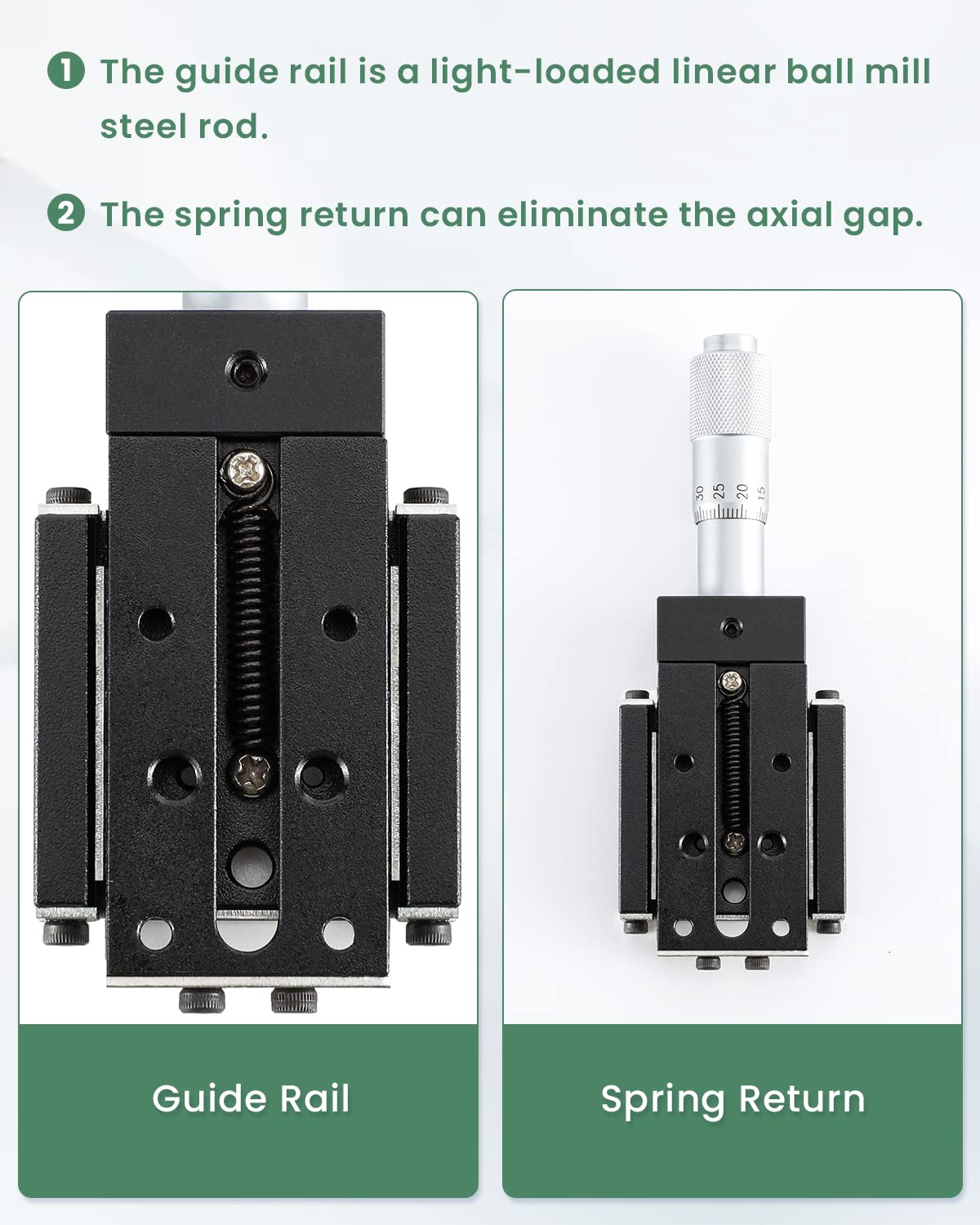 Huanyu X Axis Micrometer Translation Stage X Linear Stage Precision Displacement Table Station Optical Sliding Table 13mm Travel Trimming Bearing