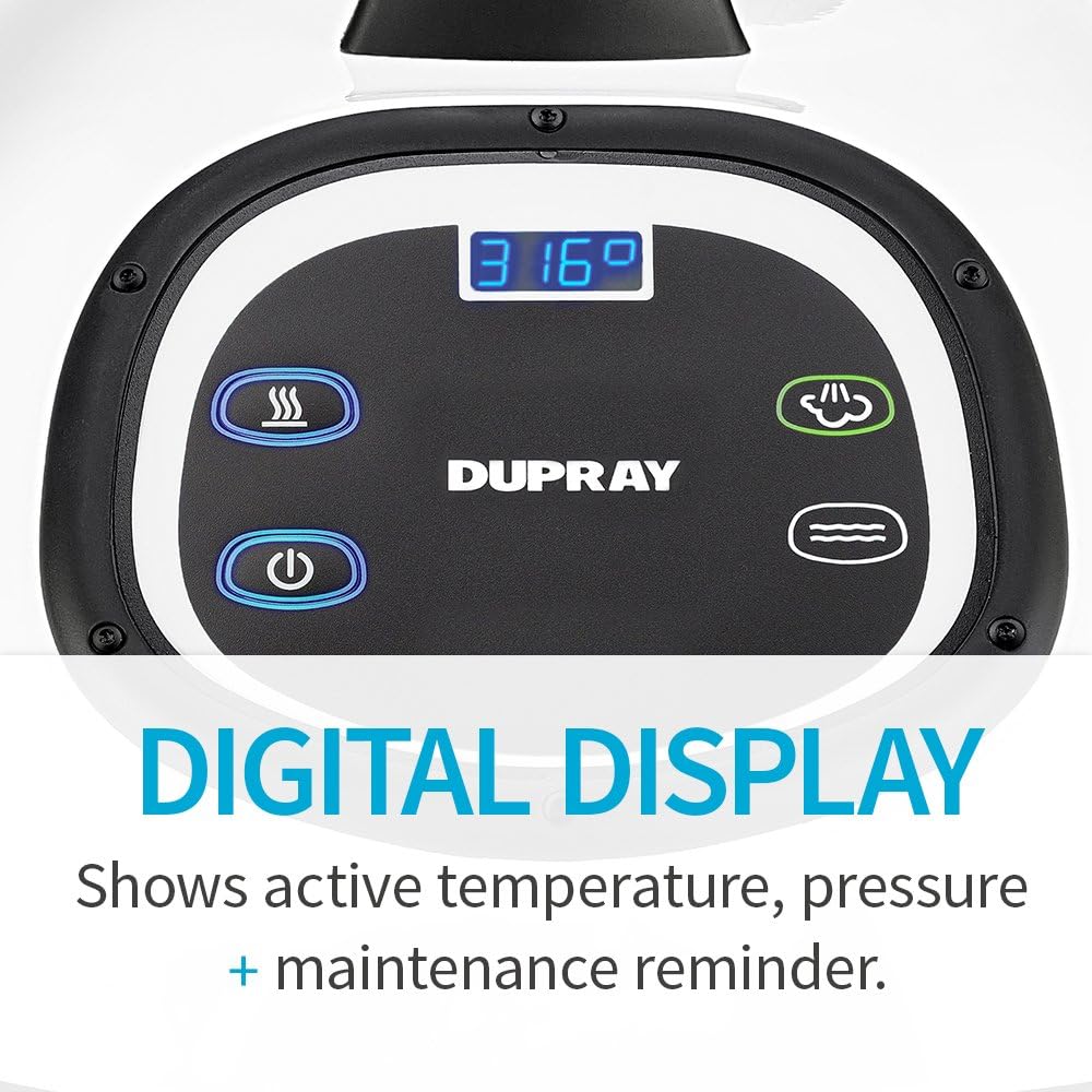 Dupray Tosca Steam Cleaner Commercial Steamer Made in Italy for High End Professional or Home Cleaning and Disinfection