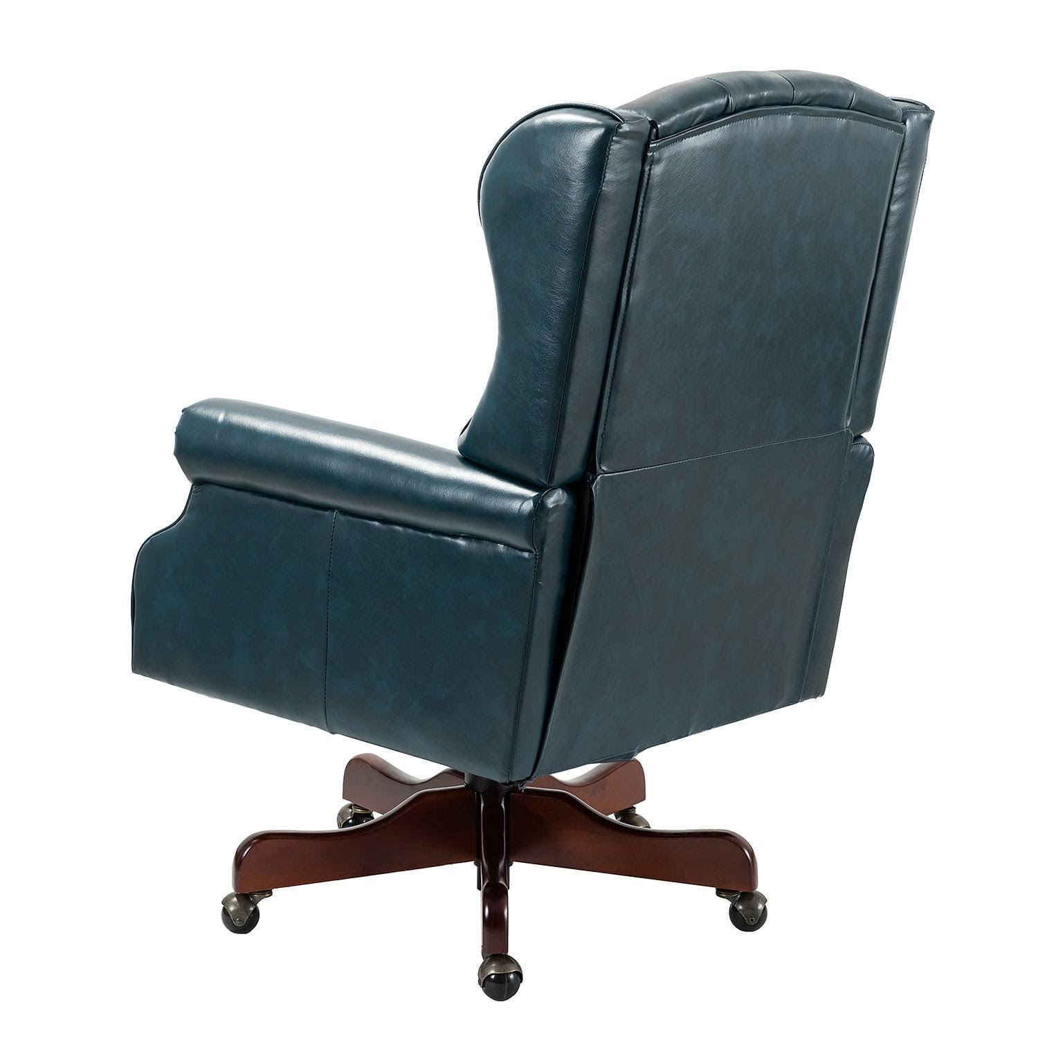 Maximiliano Swivel Executive Chair with Tufted Back - Camel