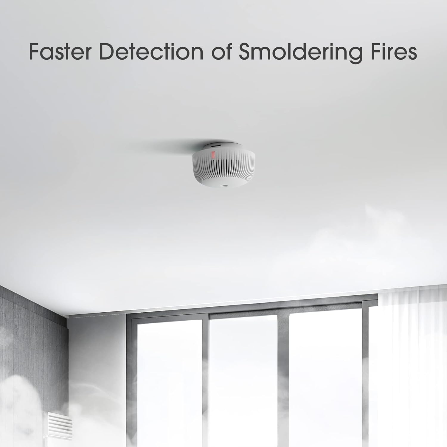 X-Sense Mini Smoke Detector with 10-Year Battery, Fire Alarm with Photoelectric Sensor, LED Indicator & Silence Button, XS03, Pack of 6