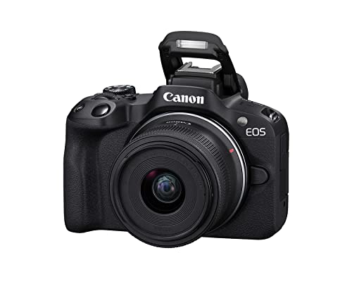 Canon EOS R50 Mirrorless Camera RF-S18-45mm F4.5-6.3 is STM Lens Kit, 24.2 Megapixel CMOS (APS-C) Sensor, 4K Video, Hybrid Camera, Photo and Video