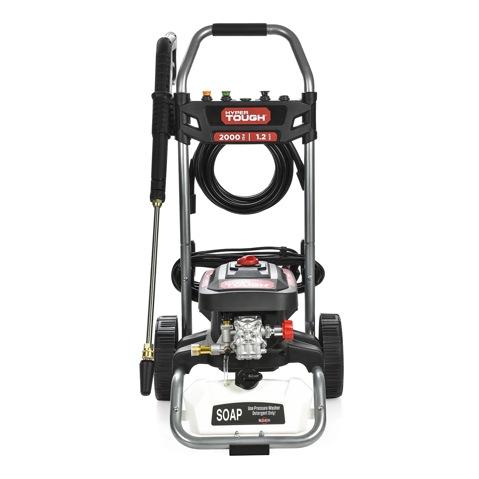 Hyper Tough 2000 PSI at 1.2 GPM  120 V 60HZ 1800W Electric Powered  Cold Water Pressure Washer