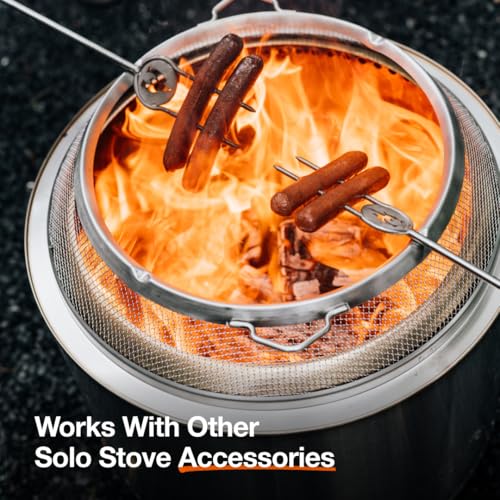 Solo Stove Bonfire Shield - Durable Stainless Steel Spark Protector Mesh Screen for Fire Pits
