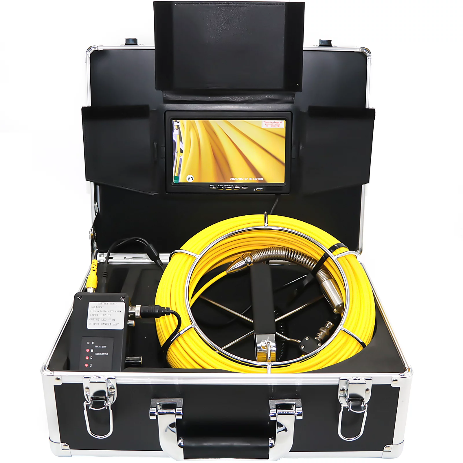 VEVOR Sewer Camera with Locator, 165' Cable, Drain Camera w/ 512Hz Sonde Transmitter & Receiver