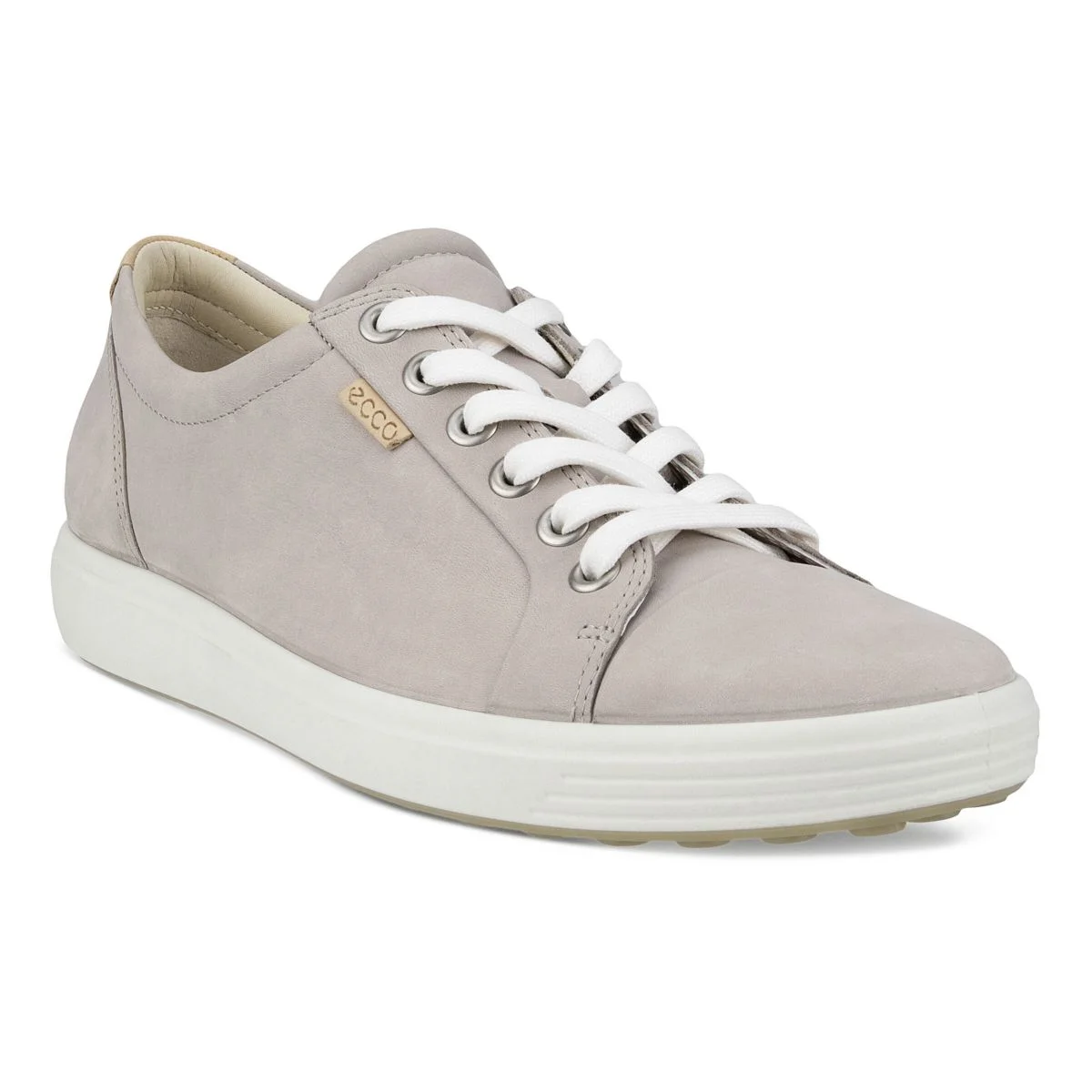 ECCO Women's Soft 7 Sneaker Grey Rose Nubuck - 430003-02386